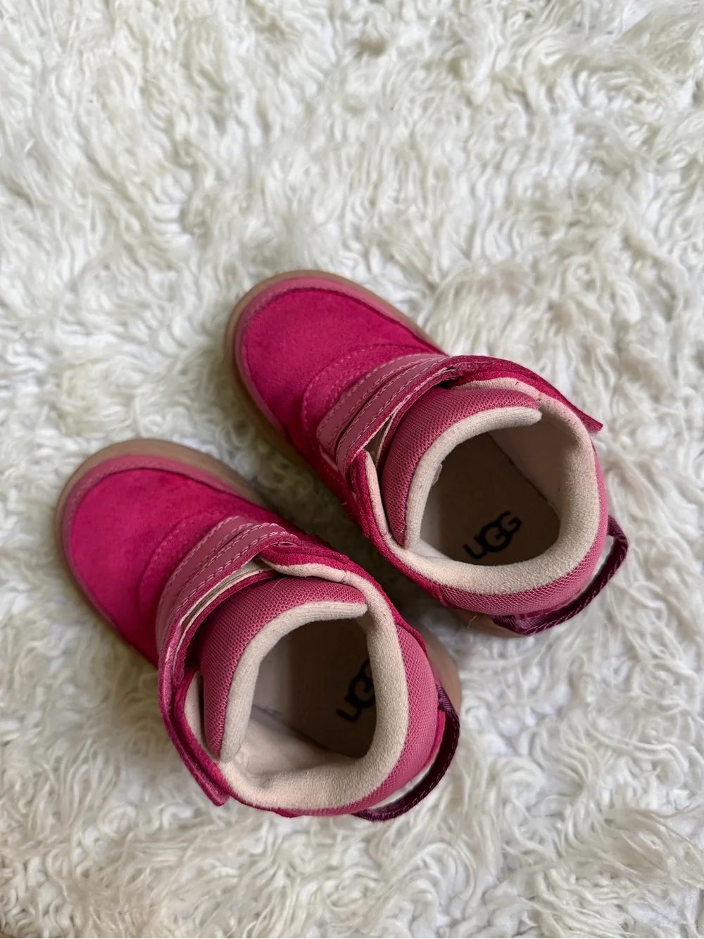 Kids Pink Ugg High-Top Boots